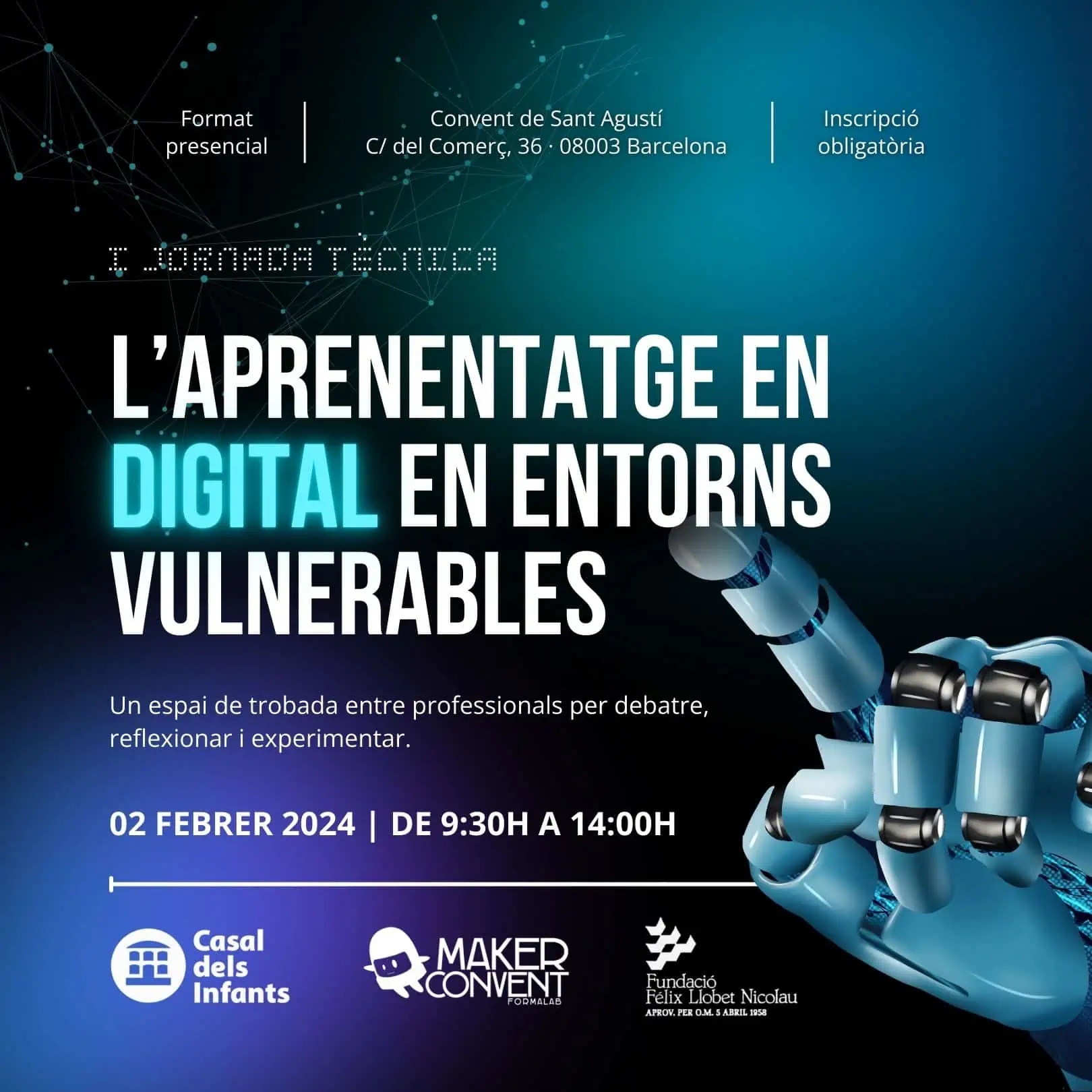 Jornades 'L'aprenentatge en digital en entorns vulnerables'