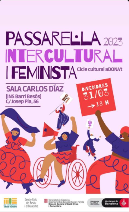 Cartell Passarel·la Intercultural i Feminista 2023