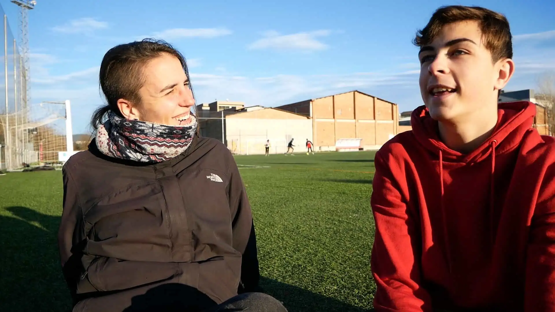 La Blanca i en Raúl durant l'entrevista